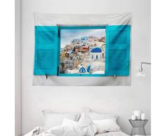 Inspirierende Tapisserie Beach Surf Decor, Minibus Retro Urlaub Thema Wolken im Sommer Sky Honeymoon Destination, Schlafzimmer Wohnzimmer Wohnheim Art Wandbild zum Aufhängen, 152,4 x 101,6 cm, Multi, Textil, Multi 21, 80 W By 60 L