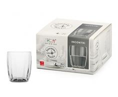 Bormioli Rocco Treffen Set 4 Gläser Wasser, Glas, transparent, 16 x 16 x 10 cm