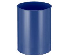V-Part Papierkorb aus Metall, 30 Liter, blau