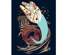 Komar Wandbild Star Wars Classic Vector Asteroid Worm | Kinderzimmer, Jugendzimmer, Dekoration, Kunstdruck | ohne Rahmen | WB107-40x50 | Größe: 40 x 50 cm (Breite x Höhe)