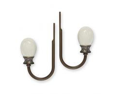 Source Global Estate Luna Raffhalter für Vorhänge, Einheitsgröße, gebürstetes Gold, 2 Stück