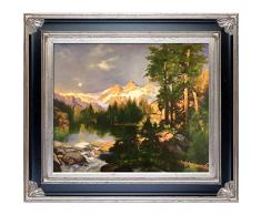 La Pastiche The Three Tetons Ölgemälde, gerahmt, 86,4 x 76,2 cm, Mehrfarbig