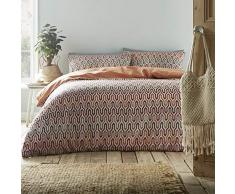 Bettwäsche-Set, Marokkanischer Stil, Riley, Polycotton, Terrakotta, Doppelbett