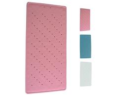 MSV 140204 Duschmatte Badematte Badewannenmatte Badewanneneinlage antibakteriell rutschfest mit Saugnäpfen - ca. 35 x 75 cm - Rosa