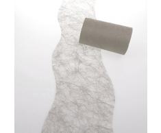 Deko AS GmbH Sizoflor Tischband Wellenschnitt walnuss ca. 12,5 cm Rolle 25 Meter - 60w-125-25-039