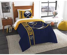 Offiziell Lizenziertes NHL Draft Schmusetuch und 2 Kissenbezüge, Mehrfarbig, mehrere Größen, Unisex, NHL Twin Comforter and Sham, Marineblau, Twin
