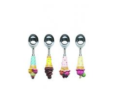 Excelsa Lollypop EIS Portionierer, Edelstahl, Mehrfarbig, 16 x 4 x 4 cm