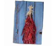 3dRose Chili Ristras-Santa Fe-New Mexico-Usa-Us32 Jmr1349-Julien McRoberts Handtuch, weiß, 15 x 22