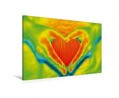 Calvendo Premium Textil-Leinwand 120 cm x 80 cm quer, Ich schenke dir Mein Herz | Wandbild, Bild auf Keilrahmen, Fertigbild auf echter Leinwand, Leinwanddruck Menschen Menschen