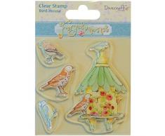 Trimcraft Forget-Me-Not Clear Stempel, Vogelhaus