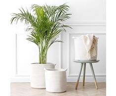 Kenay Home Korb Leni Aqua klein (Breite), Baumwolle, 29 x 30 x 29 cm (B x H x T)