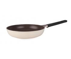 Cookut FRYP24C Pfanne, Keramik, ökologisch, 24 cm, Hellbraun