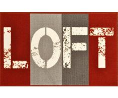 Deco Tapis 1740092 Tapis Imprimé Loft Polyamide/Latex 80 X 50 cm - 1740092, Teppich Rechteck, 50 X 80 cm, Loft, Bedruckt, Ohne