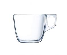Luminarc Nouvo Kaffeebecher aus Glas, für die Mikrowelle, 22 cl, 6 Stück