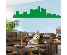 INDIGOS 4052166097307 Wandtattoo w505 Skyline Los Angeles Wandaufkleber 120 x 30 cm, grün