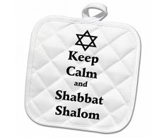 3dRose Topflappen, weiß, 20,3 x 20,3 cm