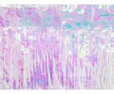 P&D Scheibengardine Frange 18,5 x 400 cm, Mehrfarbig