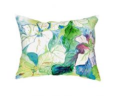 Betsy Drake NC907 Kissen mit Weihnachtsstern, ohne Kordel, 40,6 x 50,8 cm, Weiß