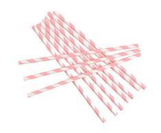 Neviti Strohhalme - Papier, Rosa