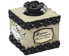 Modeles 88010, 11,4 quadratisch Teelichthalter, Glück Sentiment