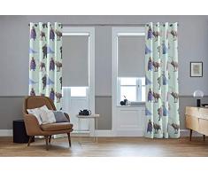 SG Home Ösenvorhang nach Maß Soft Green, Mehrfarben, 195L/130W verfügbar - Andere Größen verfügbar