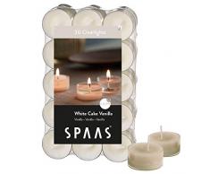 Duftkerzen, transparent, Duft: Vanille, 30 Stück