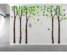 AmazingWall Wandaufkleber mit Cartoon-Motiv, 180 x 264 cm, 70,9 x 103,9 cm 180X264cm/70.9x103.9 braun