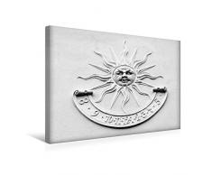 Calvendo Premium Textil-Leinwand 45 cm x 30 cm quer, Sonnenuhr | Wandbild, Bild auf Keilrahmen, Fertigbild auf echter Leinwand, Leinwanddruck: Farbe des Lichts Kunst Kunst