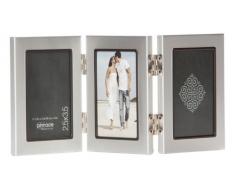 Pinnacle Frames Triple Silber Schreibtisch Rahmen mit Innen Schwarz, 6,3 cm von 8,9 cm