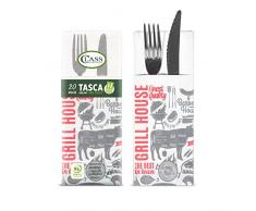 Class C4032TA-D195-PEFC Airlaid Besteckkasten, Papier, Fantasie, 40 x 32 x 0,8 cm, 20 Einheiten