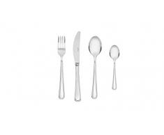 Gerlach Besteck-Set Glänzend Antica, Edelstahl, Silber, 30 x 27 x 5 cm, 24-Einheiten