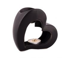 pajoma Duftlampe Heart schwarz, Höhe 13 cm/Duftlampe im Herz-Design