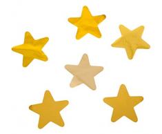 Rayher 87176616 Folien Konfetti Sterne, 3cm Ø, Gold