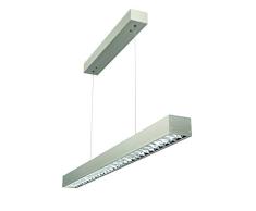 Evotec OFFICE ONE LED Pendelleuchte, Raster / 4000K / 25W / 3920 Lumen, Aluminium, 25 W, Transparent, Small