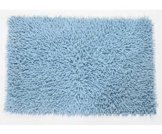 Castle Hill 100% Baumwolle Chenille Shaggy Badvorleger Teppich mit Spray Latexunterseite 20 x 30 hellblau