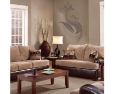 INDIGOS 4052166075732 Wandtattoo w446 Pflanze Blume Wandaufkleber 96 x 56 cm, braun