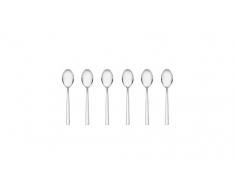 Gerlach Kaffeelöffel Glänzend Horizon, Edelstahl, Silber, 20 x 15 x 2.5 cm, 6-Einheiten