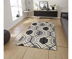 Think Rugs Teppich, grau, 90 x 150 cm