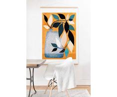 Society6 Moderner tropischer Efeu im Innenhof Kunstdruck und Aufhänger 18x24 Mehrfarbig