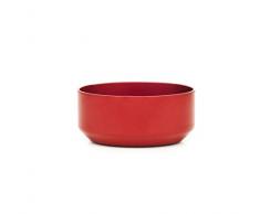 Norman Copenhagen Meta Deko Schale, Aluminium, rot, H:4xØ:9cm