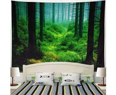 racunbula Tapisserie Hippie Mandala Wandbehang Bohemian Flower Psychedelic schwarz und weiß Tisch umfasst die Collage Bettunterlagen Art Wand Wandteppichen für Schlafzimmer Wohnheim Decor Medium Black Face