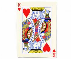 Unbekannt Gift Republic Spielkarten King of Hearts Geschirrtuch