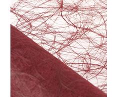 Deko AS GmbH Sizoweb Tischband Wellenschnitt Karminrot ca. 25 cm Rolle 25 Meter 64W 013-R