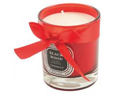 Galileo Casa Glamour Duftkerze Zimt, Wachs/Glas, Rot, 8 x 8 x 9.5 cm