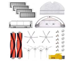 aoteng Zubehörset für Roborock S5 S6 S50 E25 E20 E35 Xiaomi Mi Roboter Staubsauger Ersatzteile Set Hauptbürste, Seitenbürste, Filter, Hauptbürste, Wassertank, Mop Tuch