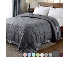 downluxe Daunendecke Alternative Queen grau