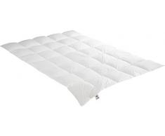 Irisette Daunendecke Edda medium mono Ganzjahresdecke, aus 100% Baumwolle 90% Daunen, 10% Federn mit Aufbewahrungstasche, 135 x 200 cm, weiÃ