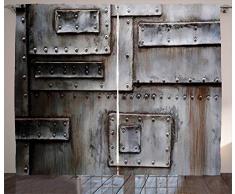 ambesonne Home Decor Kollektion, Collage Tropic Summer Sandy Beach Ruhige Friedliche Serene Entspannende Bilder Coastal Thema, Fenster Behandlungen, Wohnzimmer Schlafzimmer Vorhang 2 Platten Set, creme blau, Textil, Multi 10, 108W x 84L