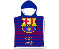 FCB FC Barcelona Fleecedecke, 100% Polyester, Blaugrün, 55 x 110 cm