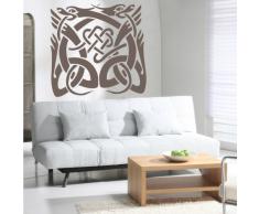 INDIGOS 4052166053976 Wandtattoo w291 Ornament, Orient Wandaufkleber 120 x 119 cm, braun